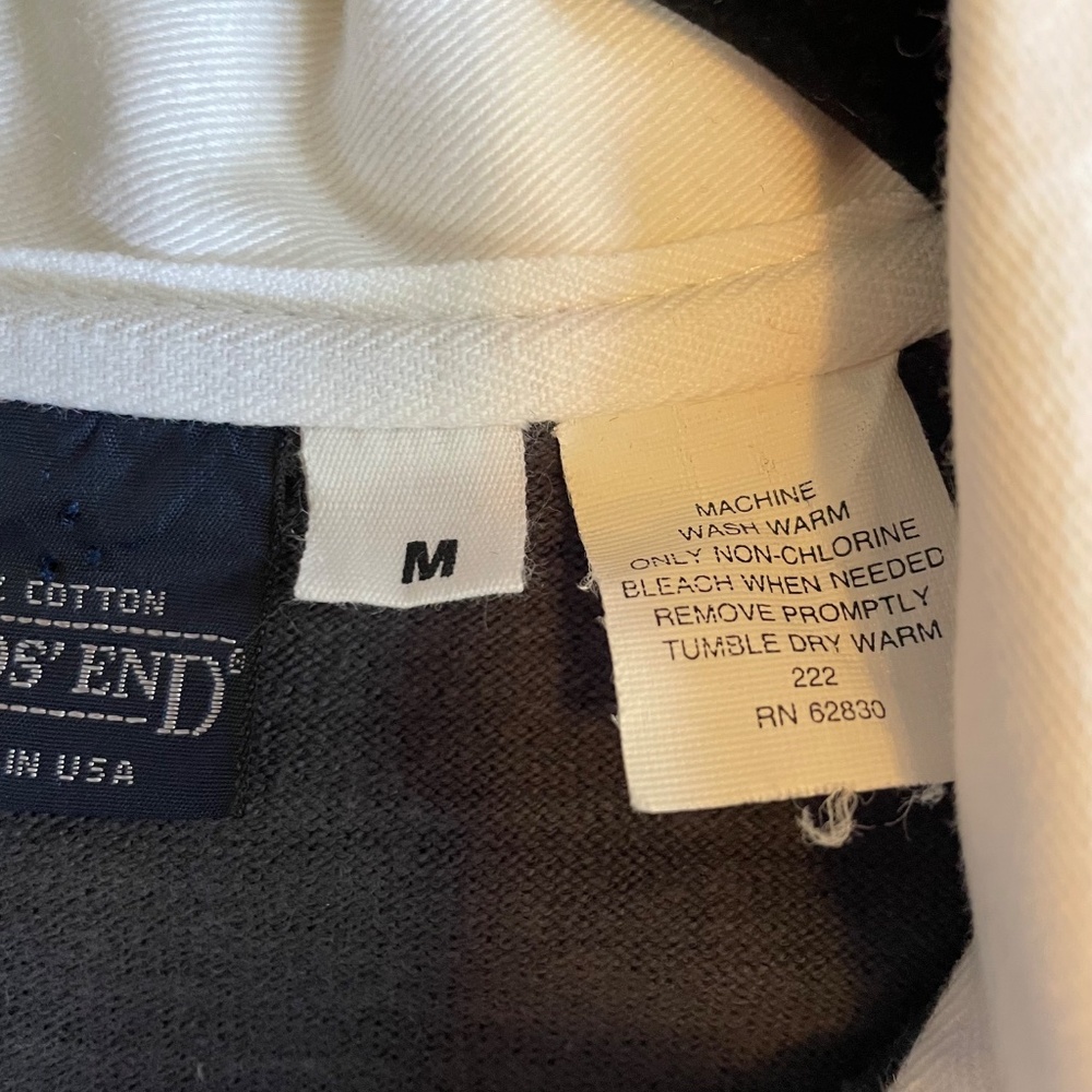 LANDS' END Vintage Y2K Rugby Jersey Midi Maxi Dress Pockets Varsity Striped - Picture 7 of 10